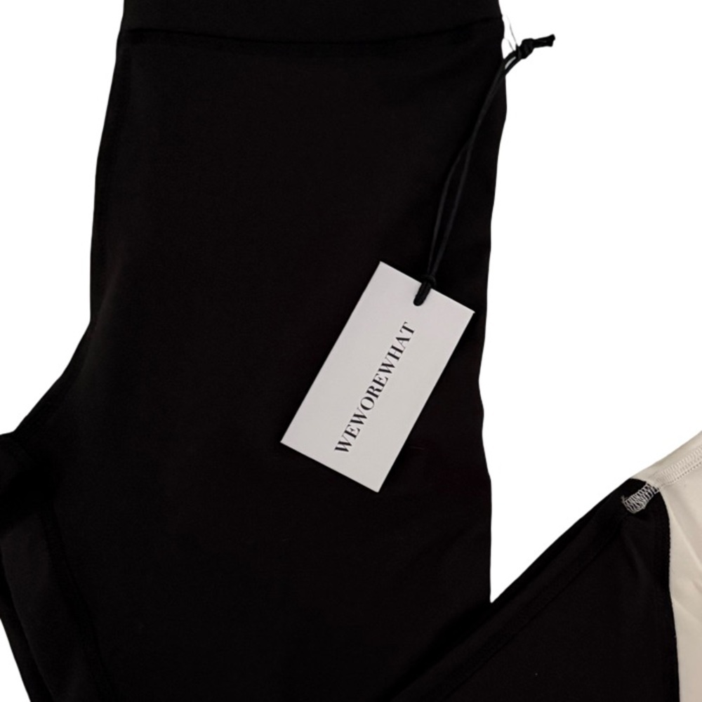 WeWoreWhat Color Block Leggings Black/White NWT Size S - Picture 11 of 11